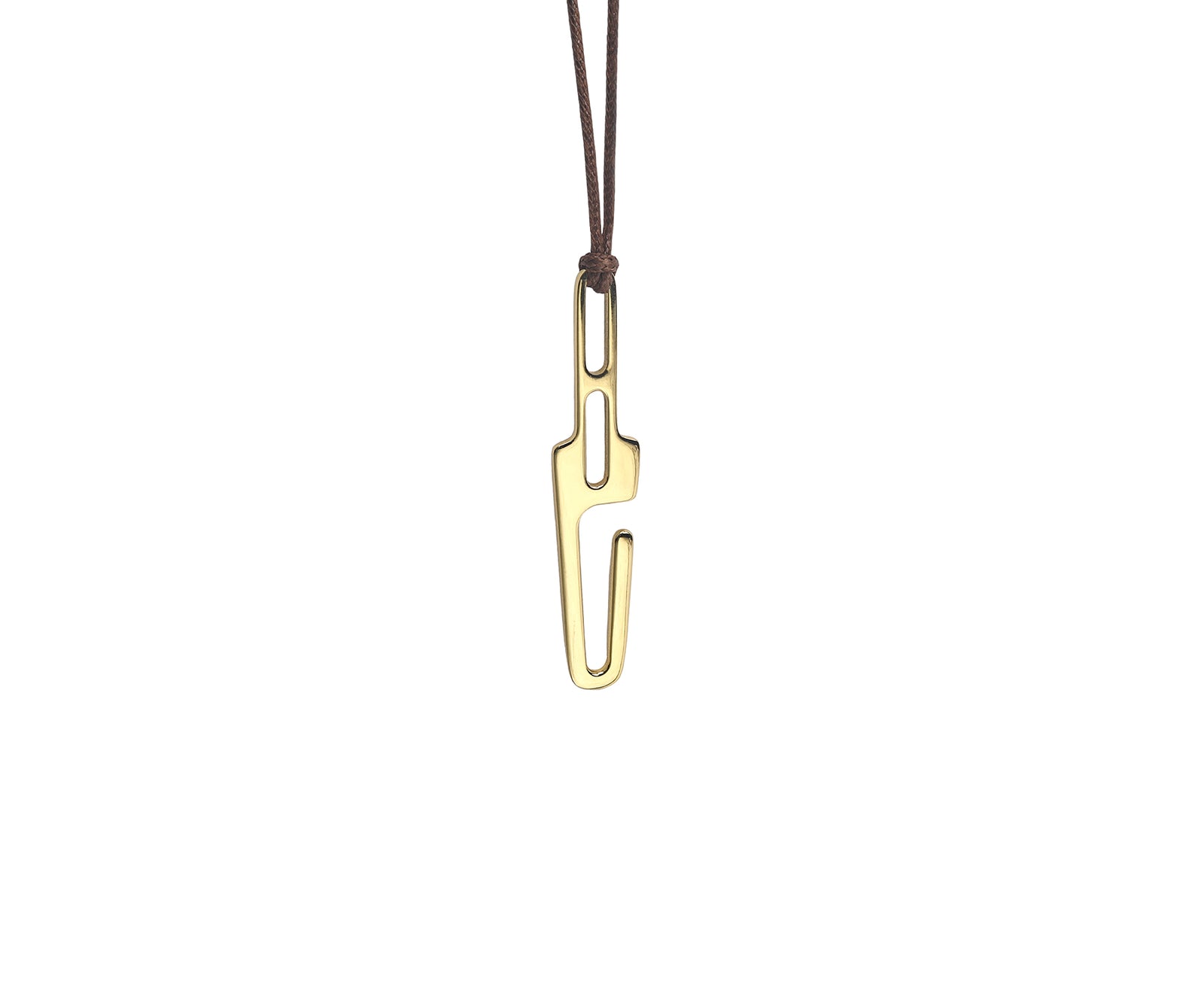 Prey Hook Pendant Polished Brass